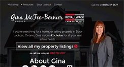 Desktop Screenshot of ginamcfee-bernier.com
